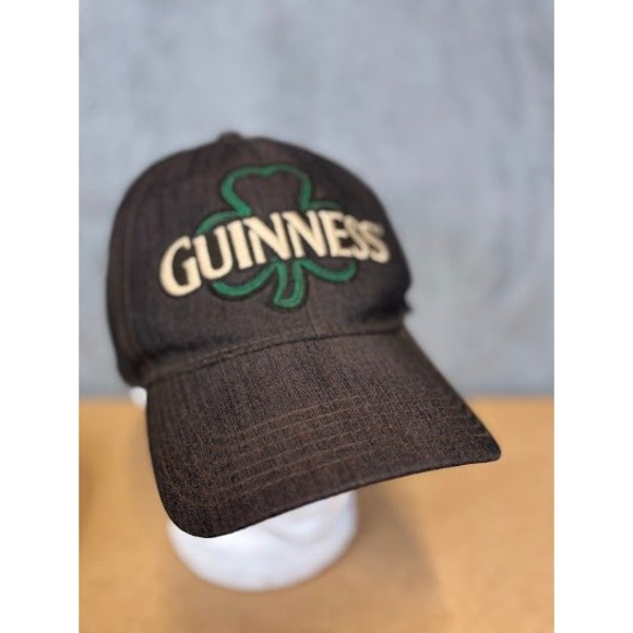 Guinness Other - Guinness Brown Shamrock Logo Tek-Flex Stretch Fit Baseball Cap Hat OSFM BioWorld